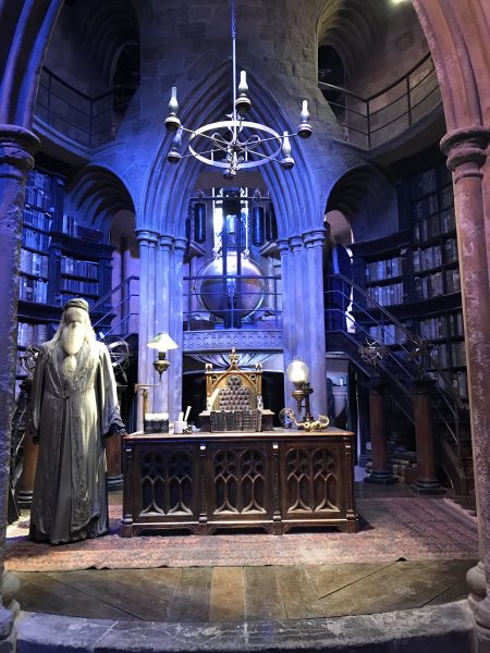 Das Originalkostüm von Dumbledore in seinem Büro