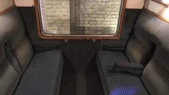 Das berühmte Zugabteil, wo Harry, Ron und Hermine saßen