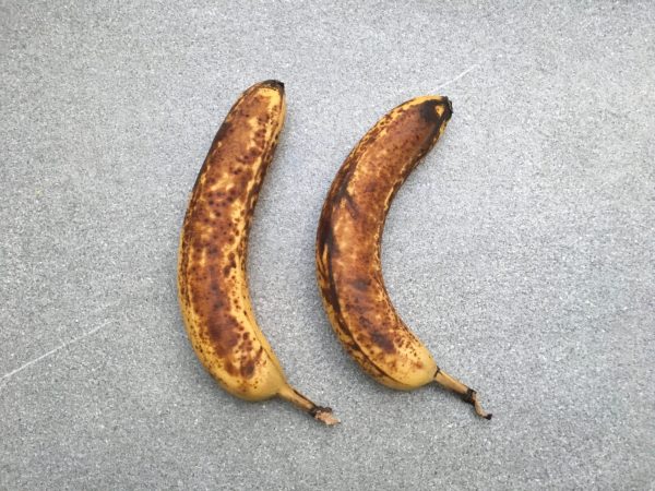 Für zwei Personen benötigt ihr zwei Bananen
